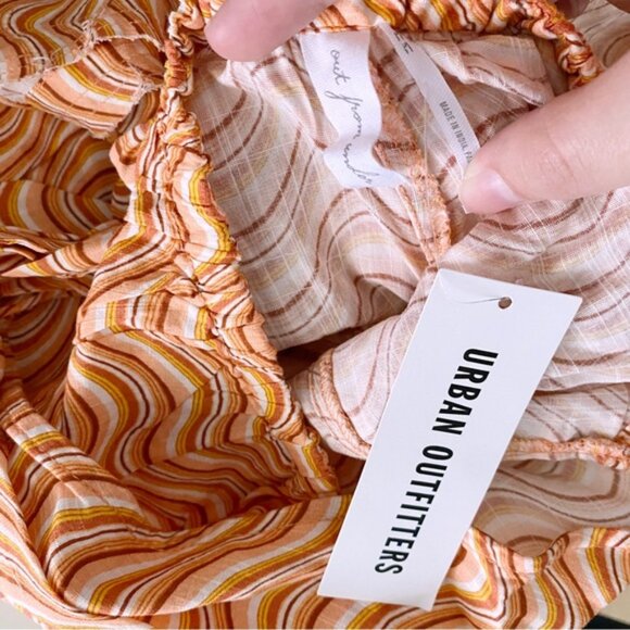 Urban Outfitters | Sand Dollar Romper Assorted Wavy Groovy Pink 70s Style New - Picture 14 of 15